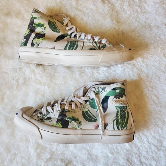 Converse‎ Jack Purcell High Top Sneaker Womens Size 10.5 Carnivorous Prin… - Picture 6 of 9